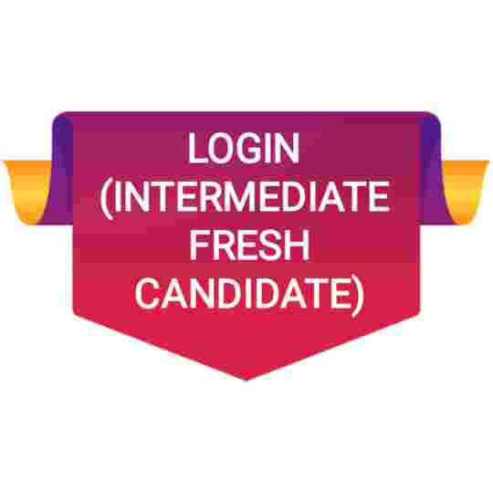 Login (Intermediate Fresh Candidate)